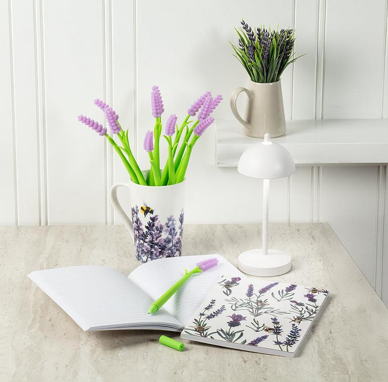 Wobbly Lavender Pen-9"H
