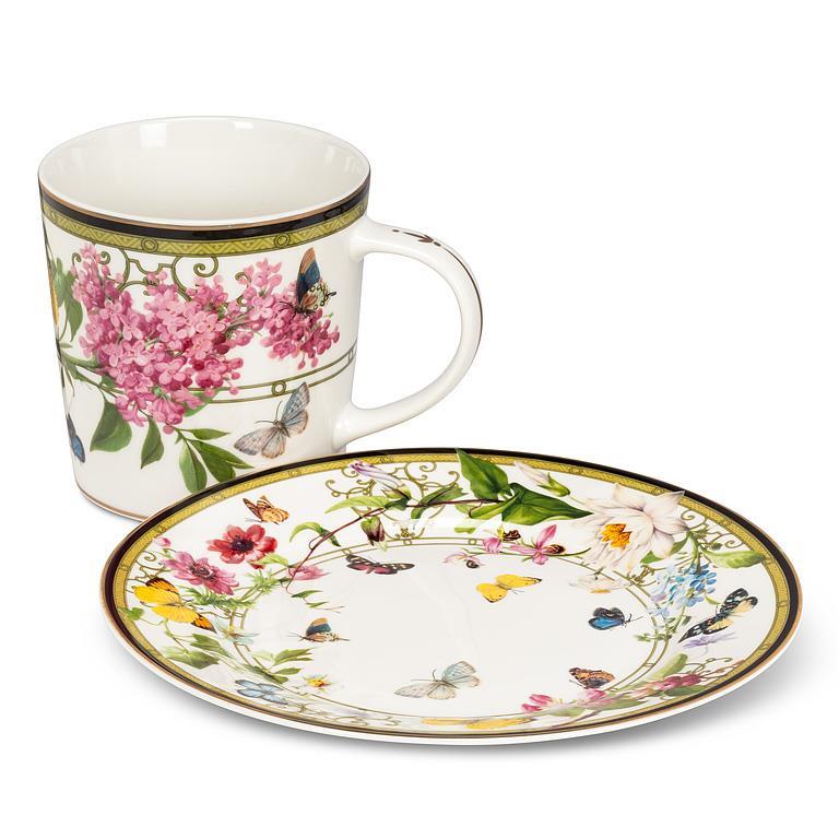 Butterfly Garden Cake Plate