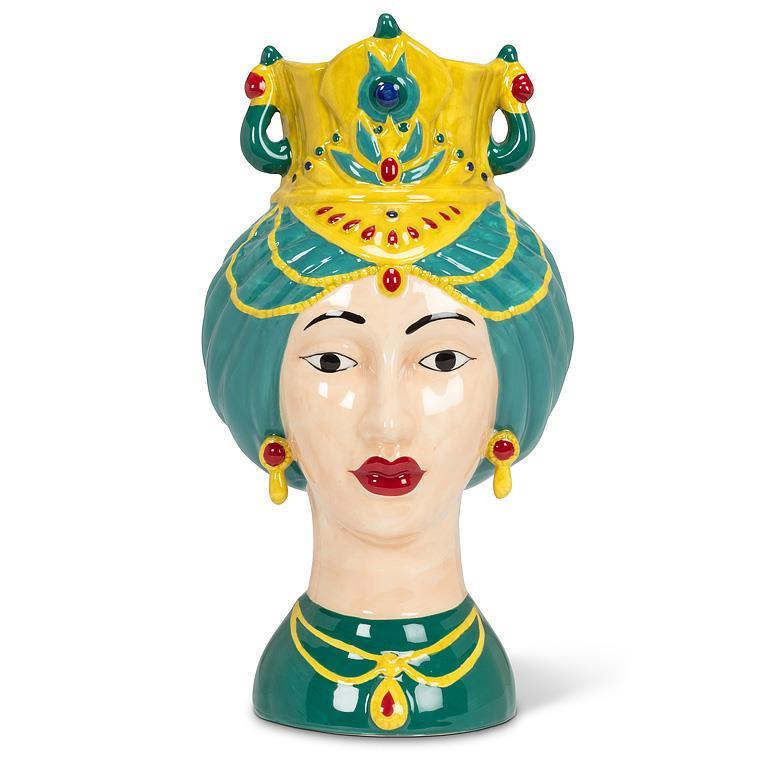 Fancy Crowned Woman Vase