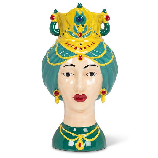 Fancy Crowned Woman Vase