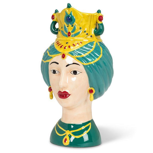 Fancy Crowned Woman Vase