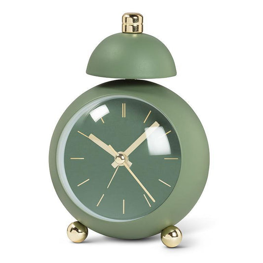 Ball Alarm Clock with Bell green