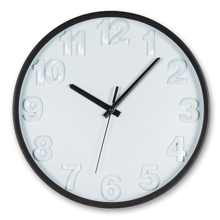 Bold Number Wall Clock 27-TIMELY-BLK