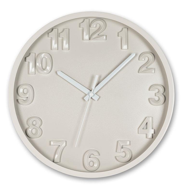 Bold Number Wall Clock 27-TIMELY-GRY