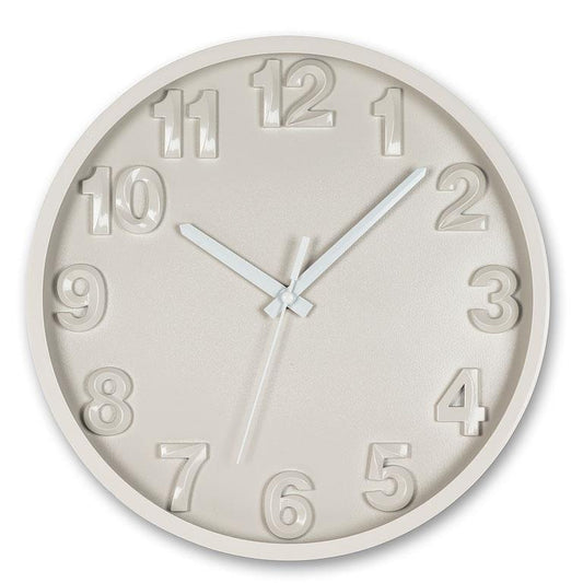 Bold Number Wall Clock 27-TIMELY-GRY