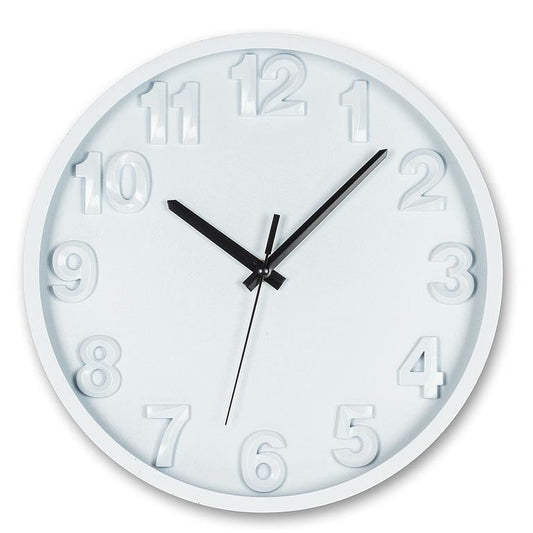 Bold Number Wall Clock 27-TIMELY-WHT