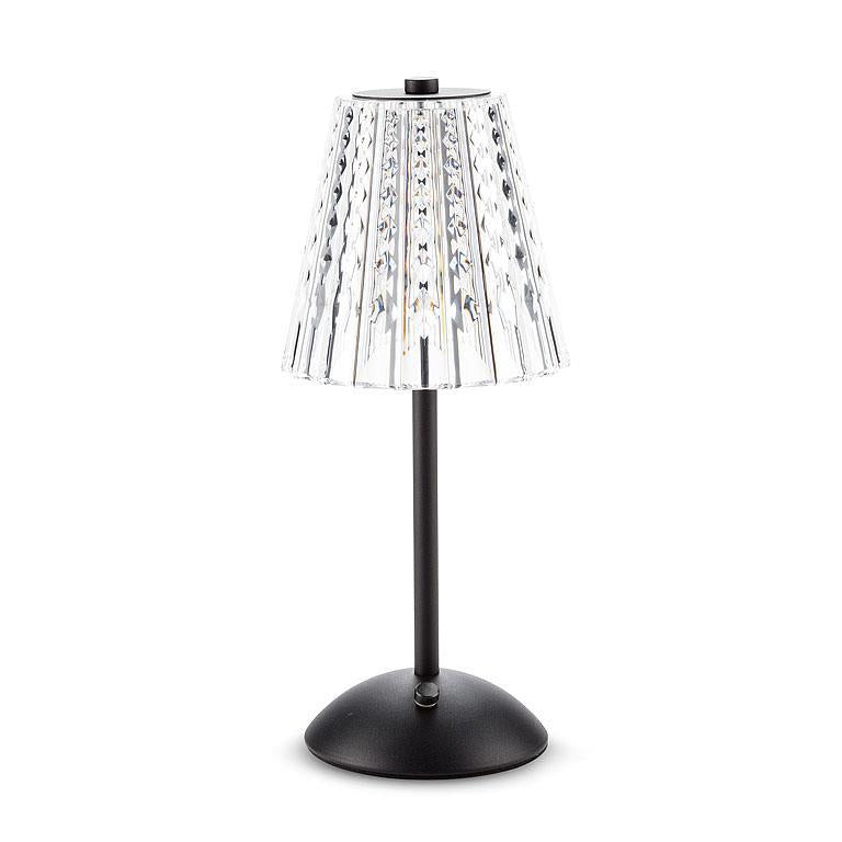 Crystal Shade LED Table Light 27-TRILITE-098-BLK