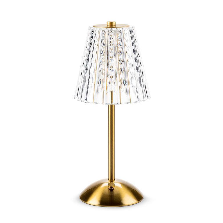 Crystal Shade LED Table gold