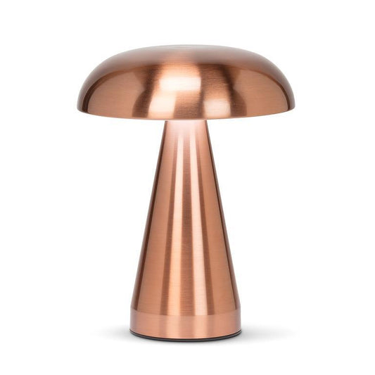 Metallic Mushroom LED Table Light,Rose