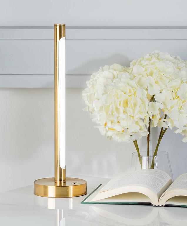 Slim Pole LED Table Lamp Gold