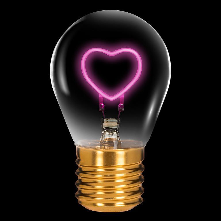 Heart Neon LED Lightbulb