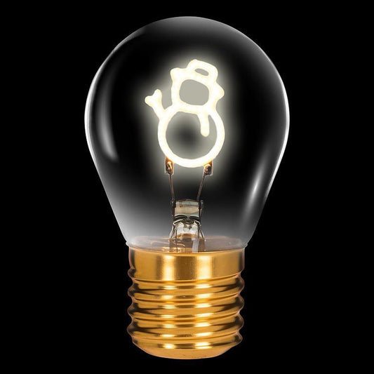 Snowman Neon LED Lightbulb