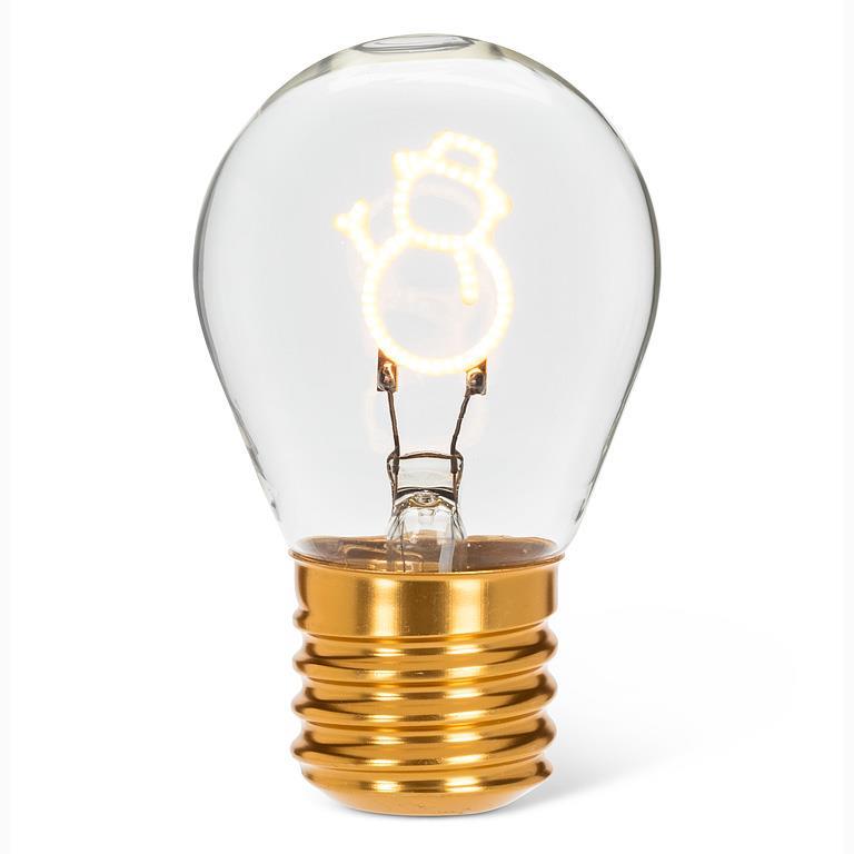 Snowman Neon LED Lightbulb