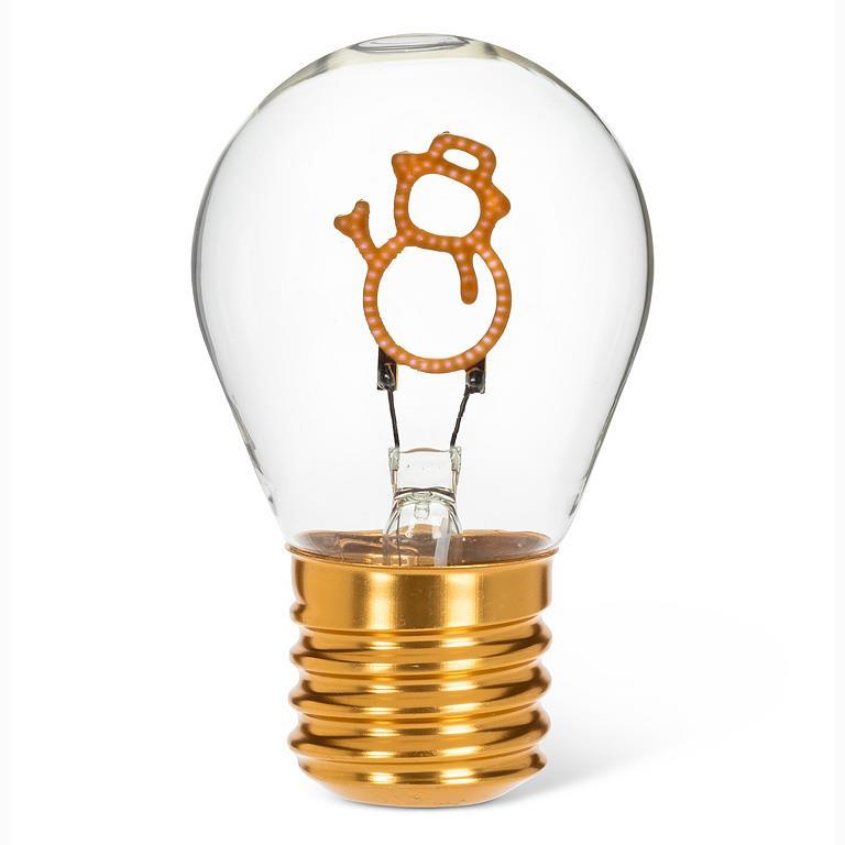Snowman Neon LED Lightbulb