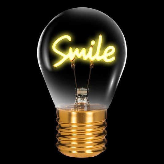 Smile Neon LED Lightbulb