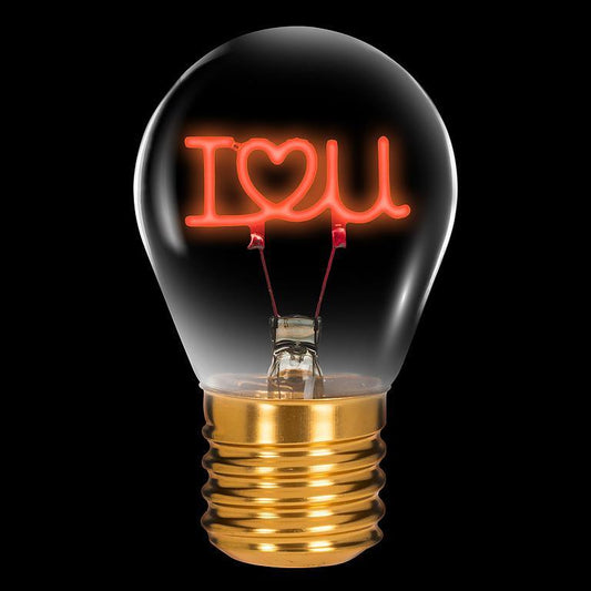 I Love You Neon LED Lightbulb