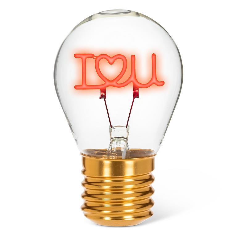 I Love You Neon LED Lightbulb