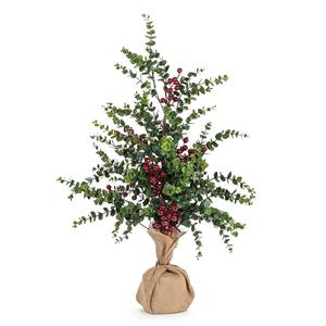 Eucalyptus & Berries Tree-25"H
