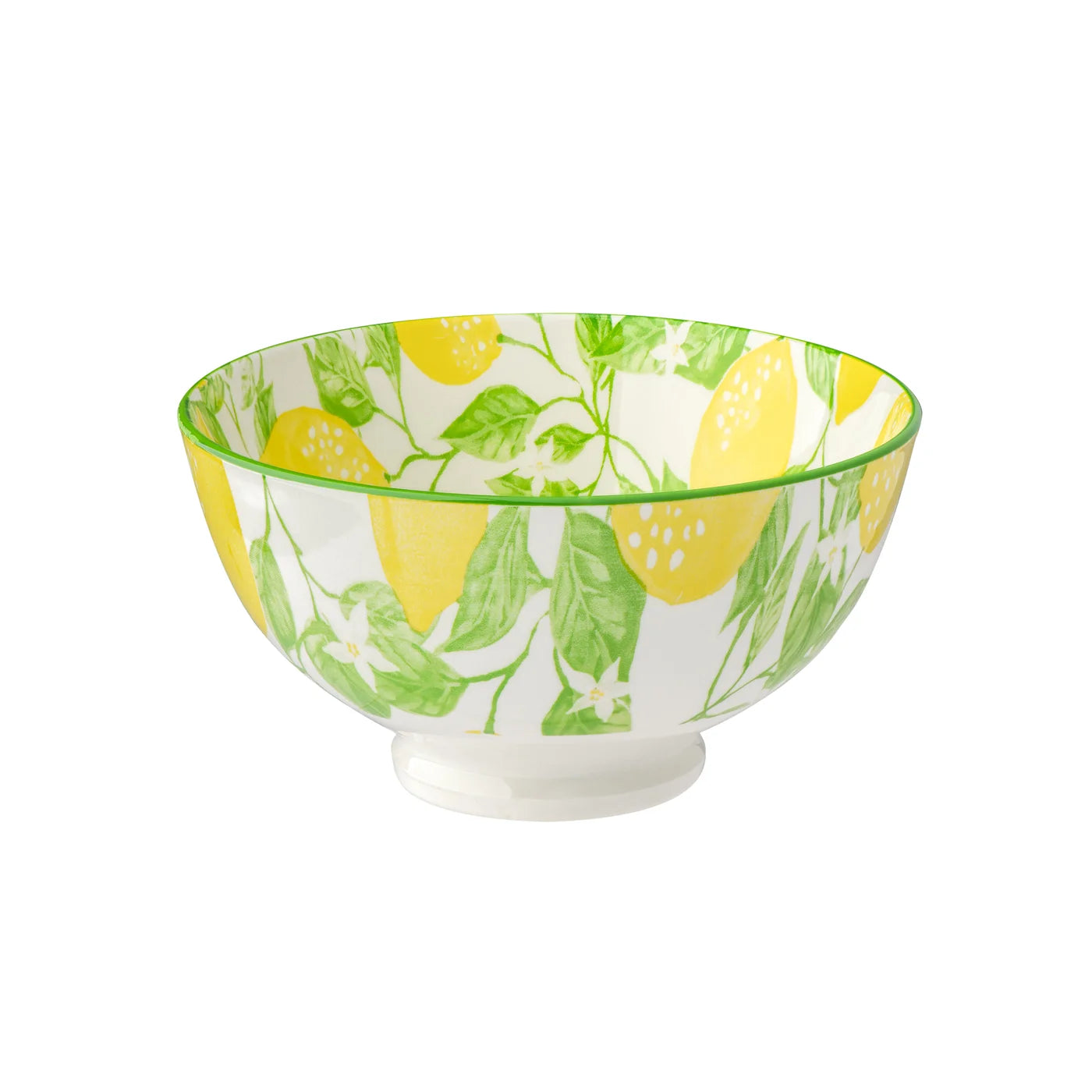 Kiri Porcelain 8 oz 4.5" Diameter Bowl - Lemons