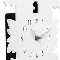 Cuckoo Motion Clock 23 Inch Tall  - White
