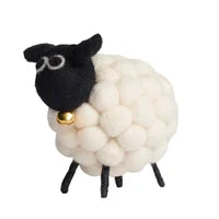 MODWOOL Felt Ball 3.5h" Sheep Decor - White