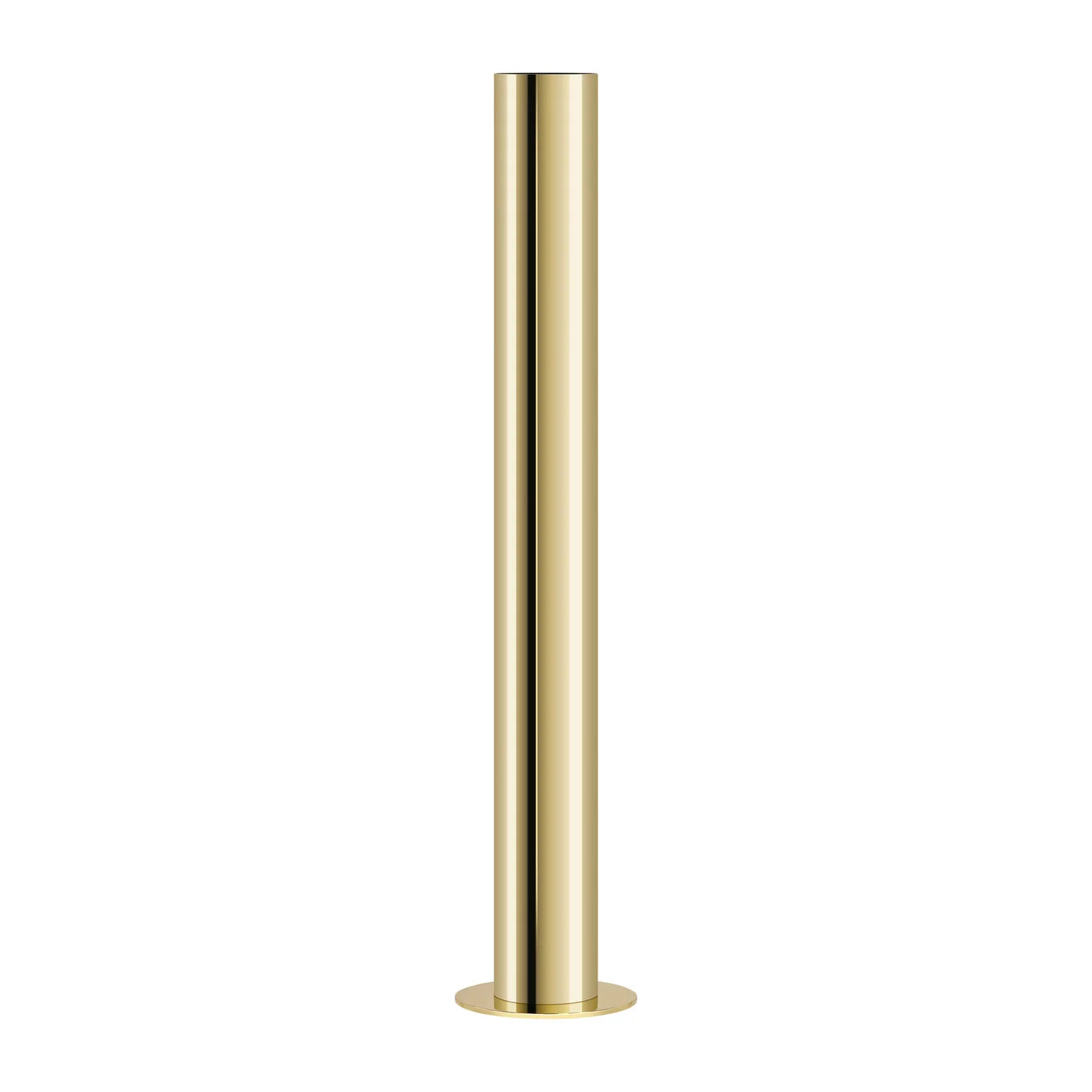 Stainless Steel Gold Pipe Vase - 10 Inch Tall