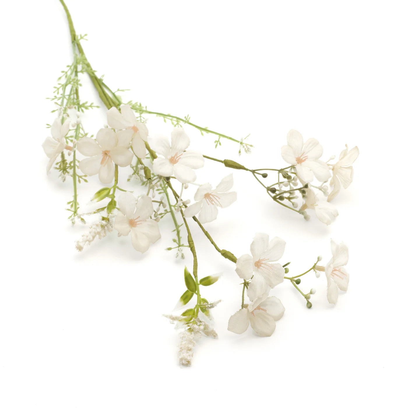 Field Flower 22 Inch Length 6 Stem Bouquet -  Cream