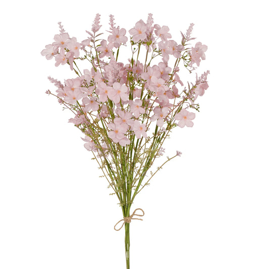 Field Flower 22 Inch Length 6 Stem Bouquet - Pink