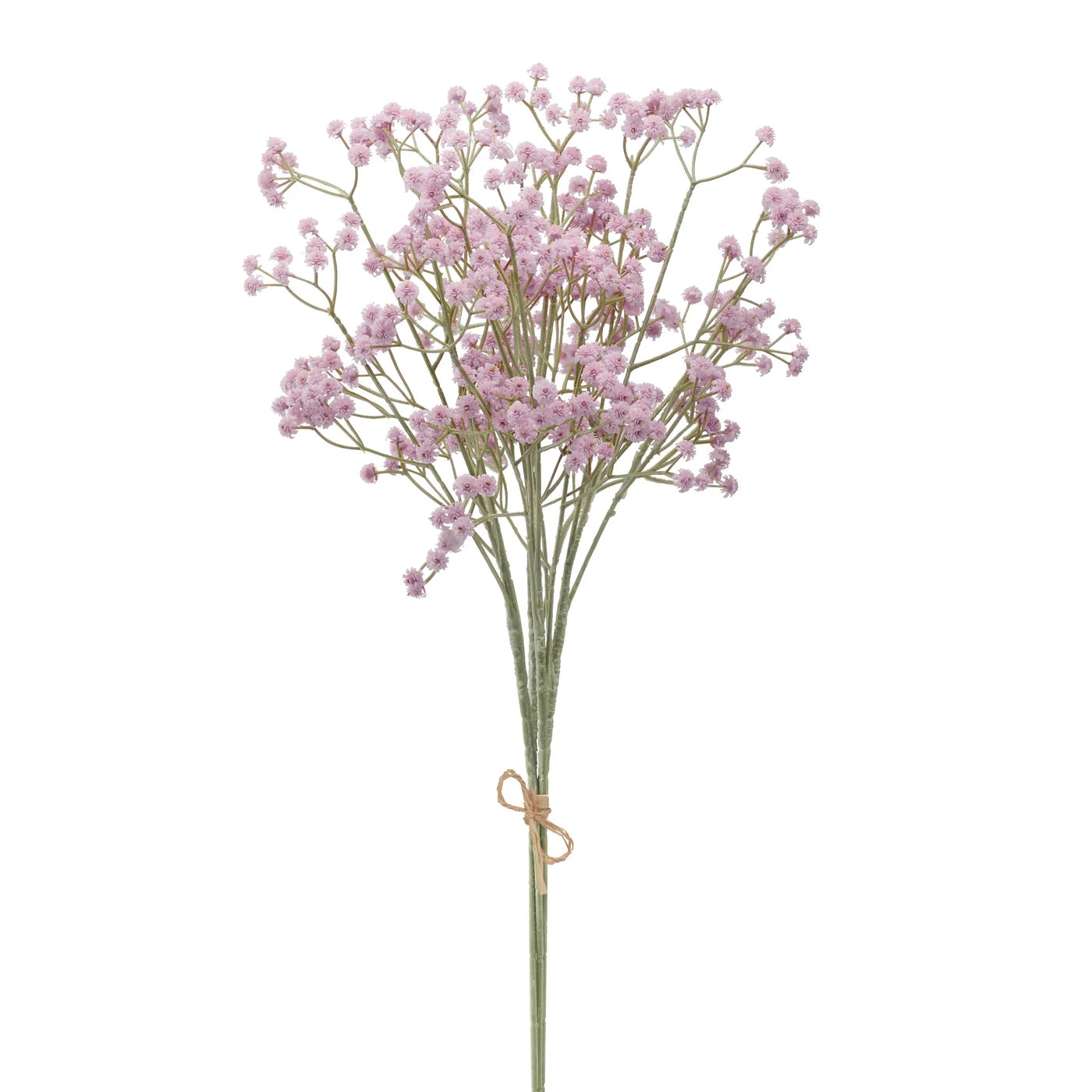 Baby's Breath Faux 25 Inch Length 4 Stem Bouquet - Purple