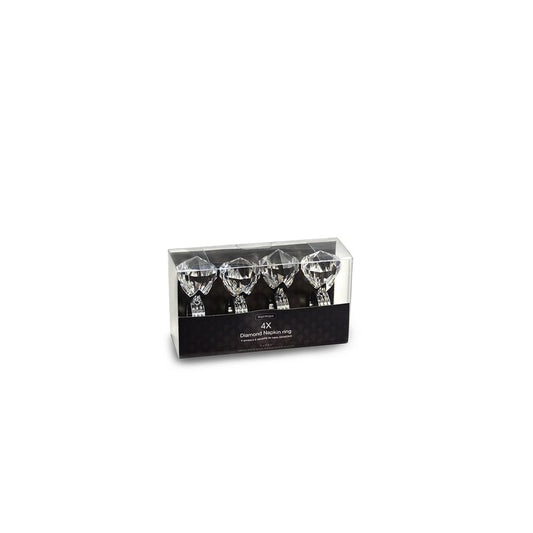 Diamond Napkin Ring set of 4