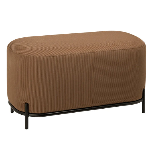 Pender Pin Leg Upholstered Short Bench Taupe