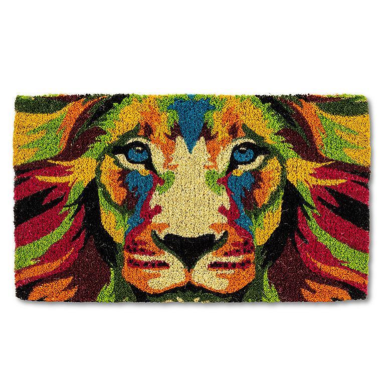 Abstract Lion Face Doormat