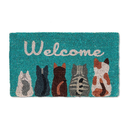 Cat Welcome Doormat-18X30"L