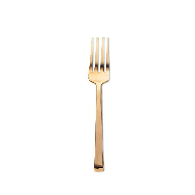 Copper Square Handle Small Fork-6.75"L