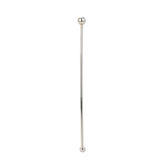Silver Ball Swizzle Stick-7.5"L