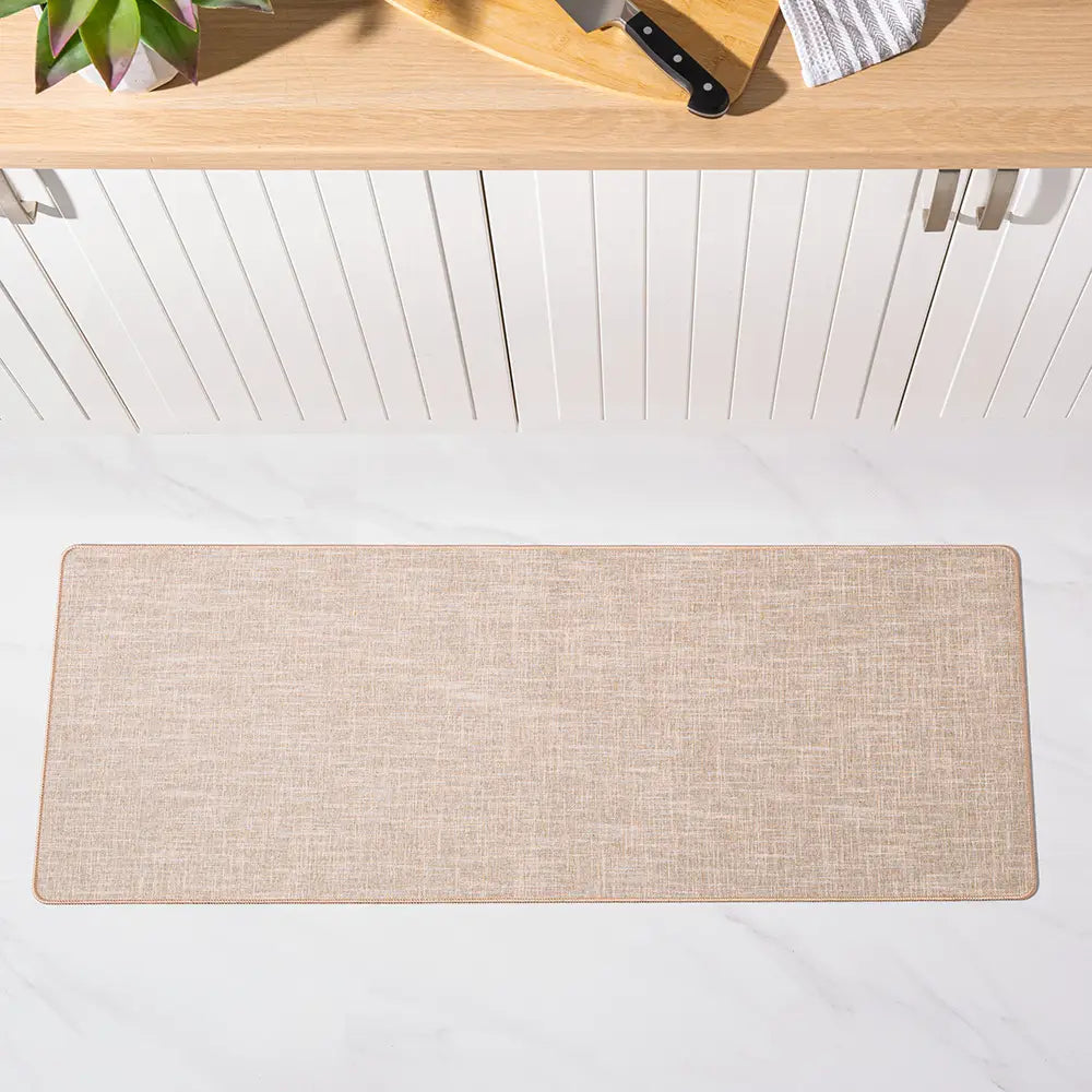 Texture Washable Accent Mat Linen