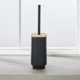 ASPEN TOILET BRUSH PP W/BAMBOO BLACK