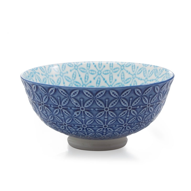 ASTER Footed Bowl Blue