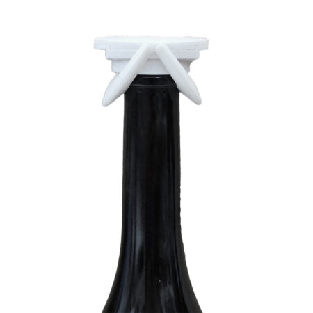 Cuisivin Clip Cap Champagne Stopper –  White