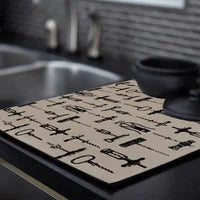 Corkscrew Microfiber Drying Mat