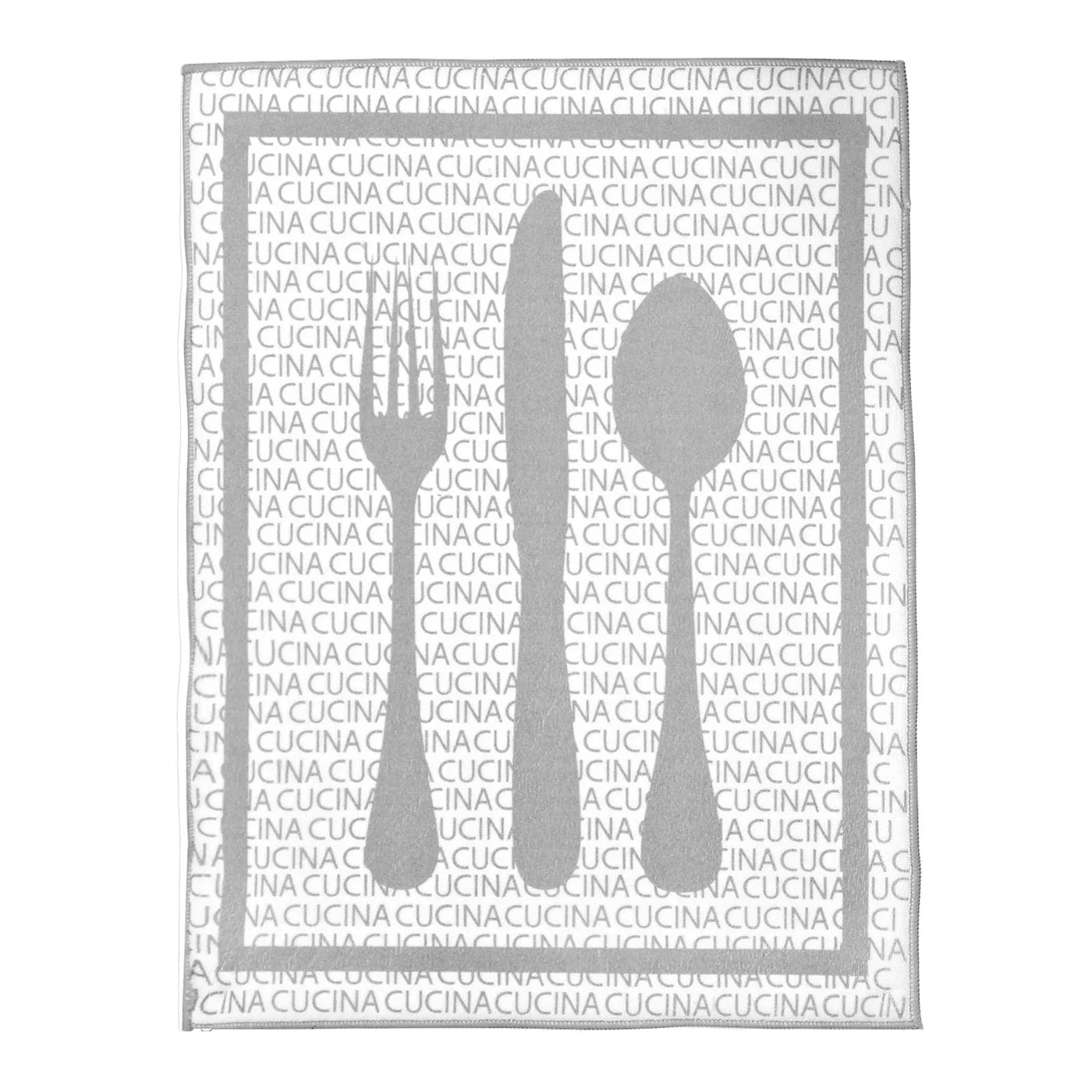 Cucina Reversible Printed Drying Mat Grey