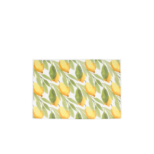Lemon Printed Drying Mat Yellow