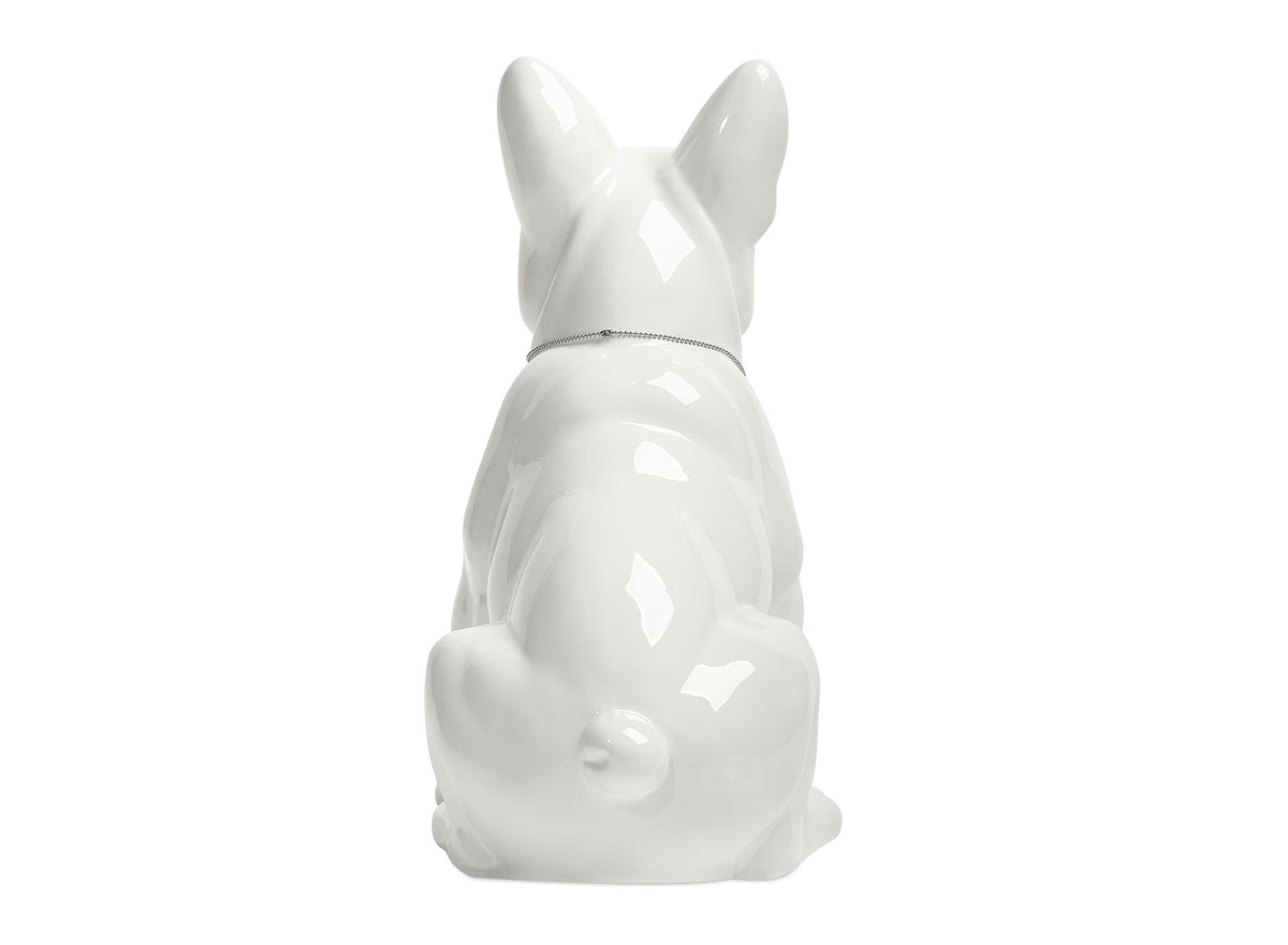 Sitting Ceramic 12.25 inch Tall French Bulldog white