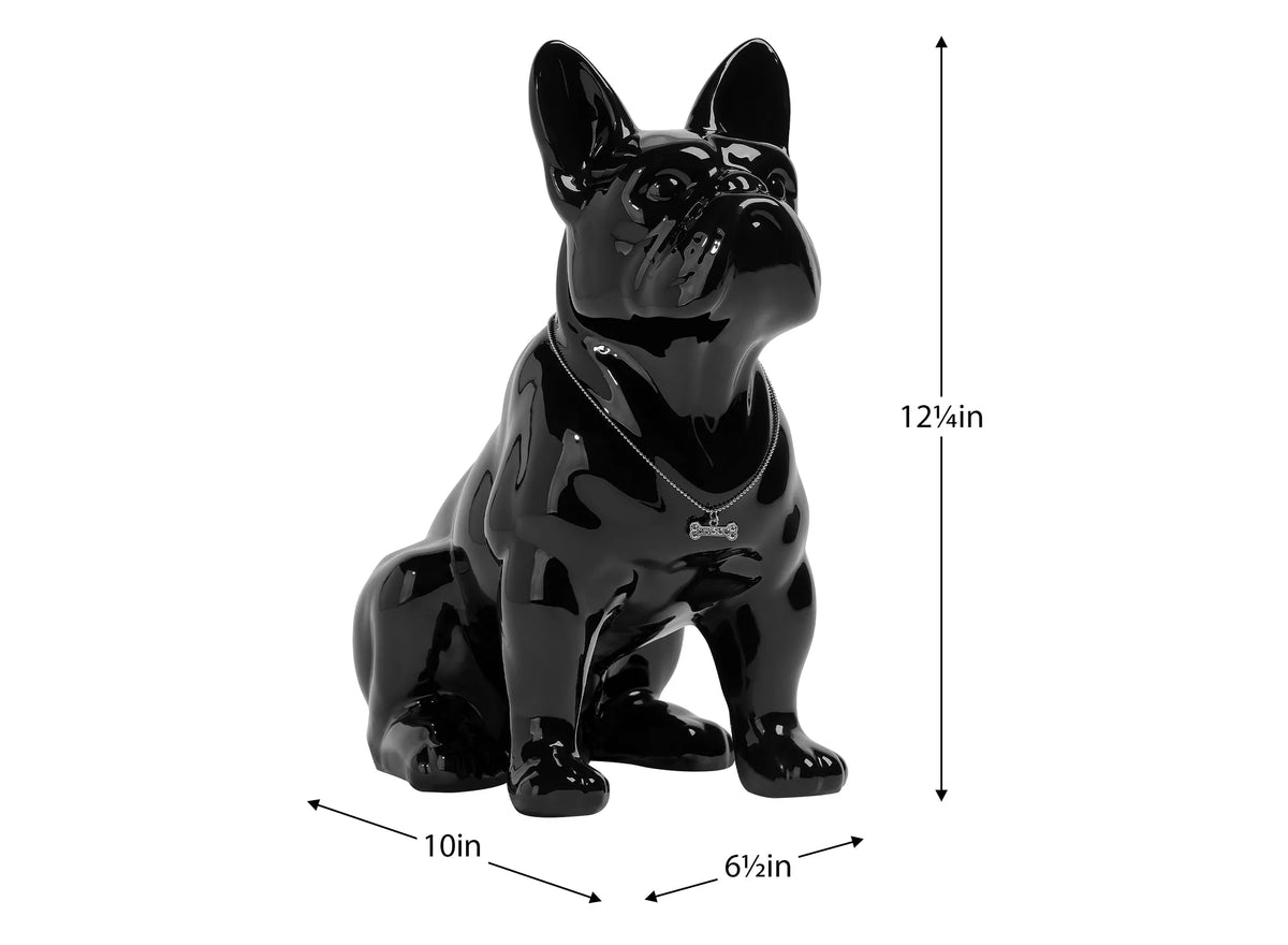 Sitting Ceramic 12.25 inch Tall French Bulldog