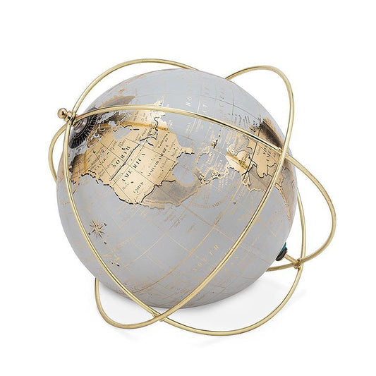 Globe in Wire Stand