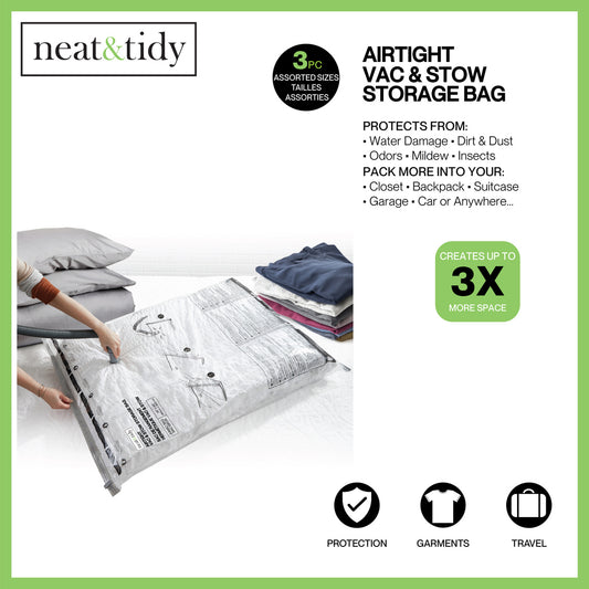 3PCS VACUUM STORAGE BAGS SET
