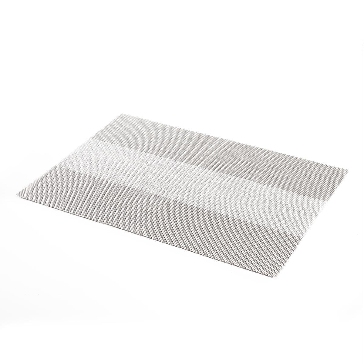 Placemat Silver Rectangular 30 x 45 cm Set of 4