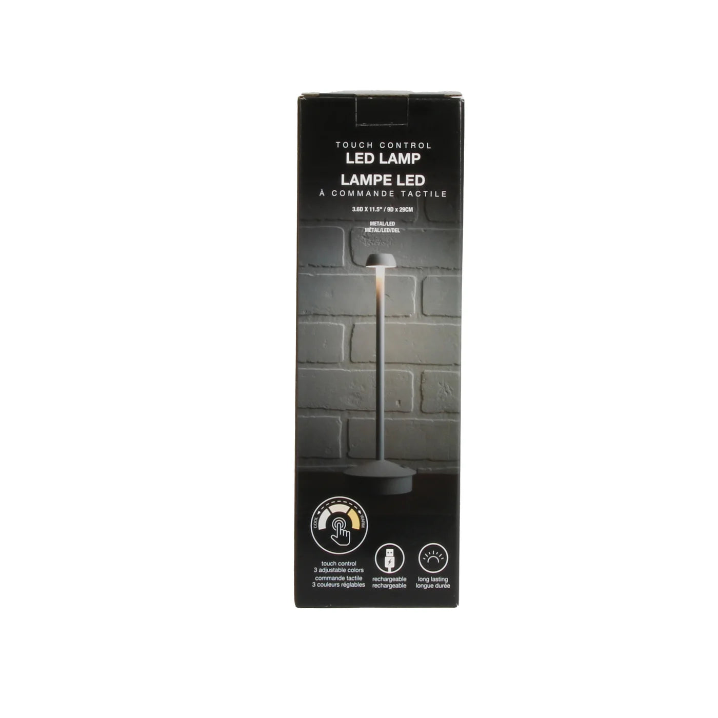 Led Empire Standing Touch Pillar Lamp White