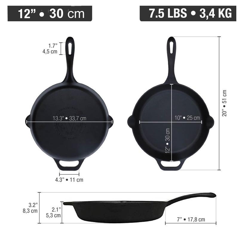 Cast Iron Skillet - 30 cm