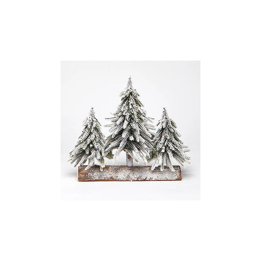 Frosted Fir Trio Tree Green